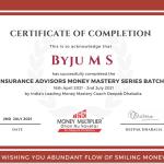 MONEY MASTERY COURSE CERTIFICATE